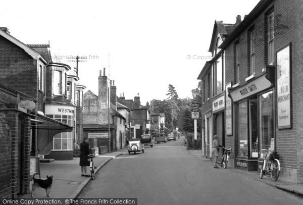 Photo of Great Bookham, High Street c.1955