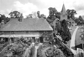 Old Cottages And St Nicolas Church 1921, Great Bookham