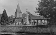 St Nicolas Church And Cross 1921, Great Bookham