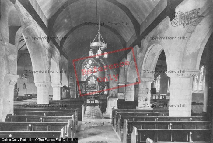 Photo of Great Bookham, St Nicolas' Church Interior 1921