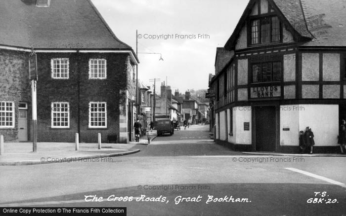 Photo of Great Bookham, The Cross Roads c.1955