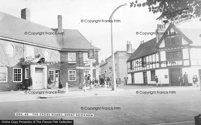 Photo of Great Bookham, The Cross Roads c.1955