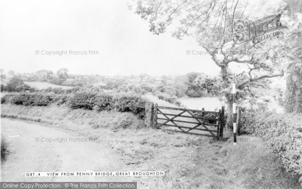 Photo of Great Broughton, View From Penny Bridge c.1965