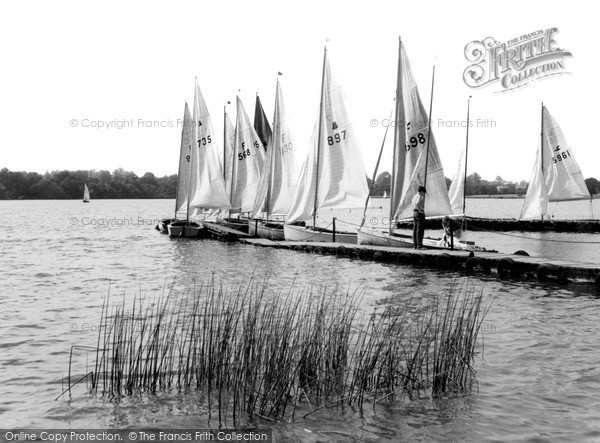 Photo of Great Budworth, Budworth Mere c.1960