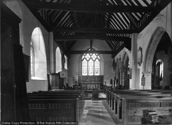 Photo of Great Burstead, Church Interior c.1955