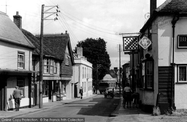 Photo of Great Dunmow, Bishop Stortford Road c.1955