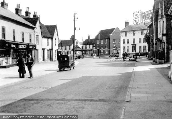 Photo of Great Dunmow, High Street c.1955