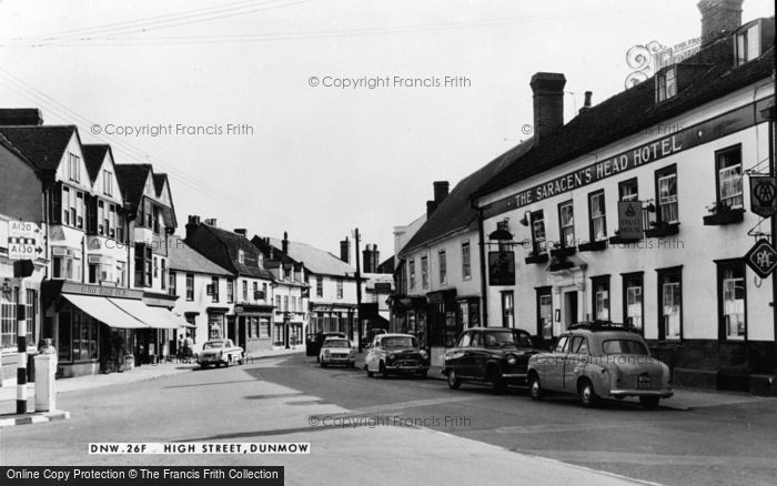 Photo of Great Dunmow, High Street c.1960