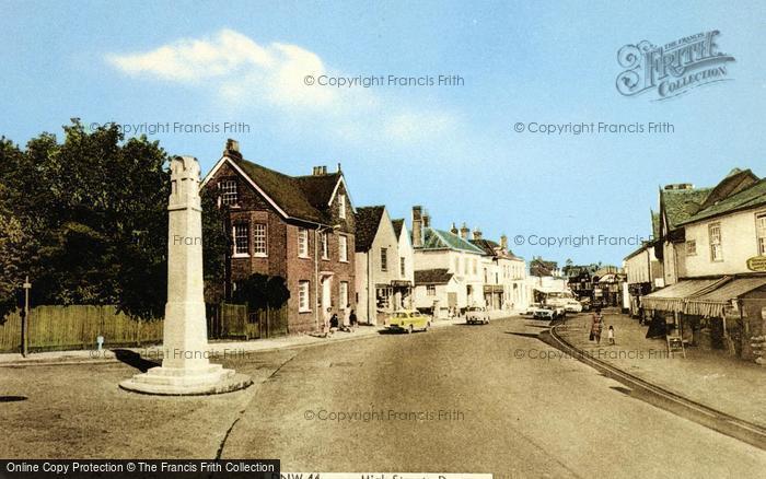 Photo of Great Dunmow, High Street c.1965