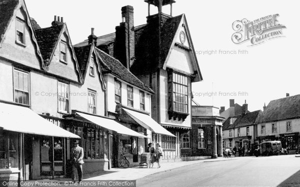 Photo of Great Dunmow, Market Place And Town Hall c.1955