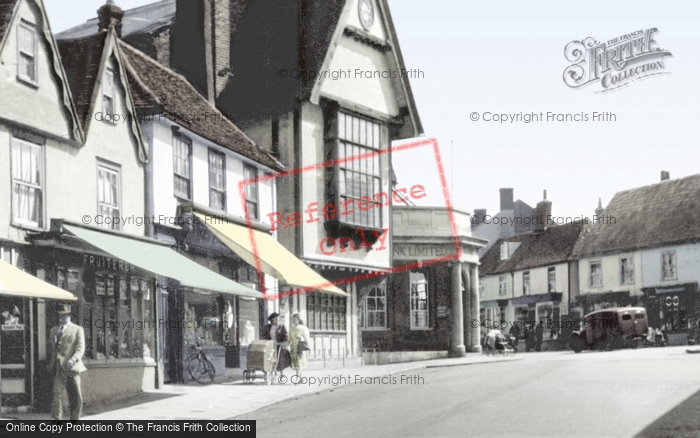 Photo of Great Dunmow, Market Place And Town Hall c.1955