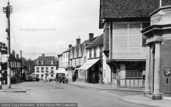 Photo of Great Dunmow, Market Place c.1950