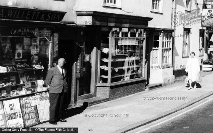 Photo of Great Dunmow, Shops In The High Street c.1960
