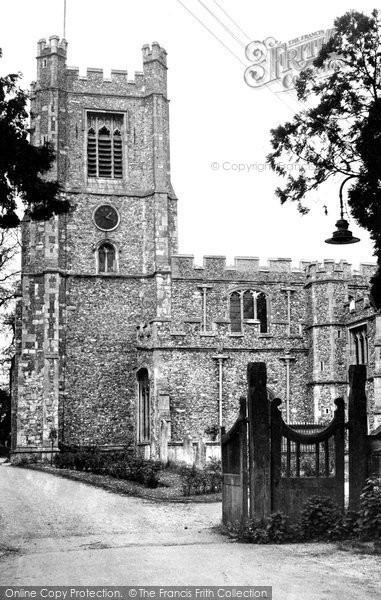 Photo of Great Dunmow, St Mary's Church c.1955
