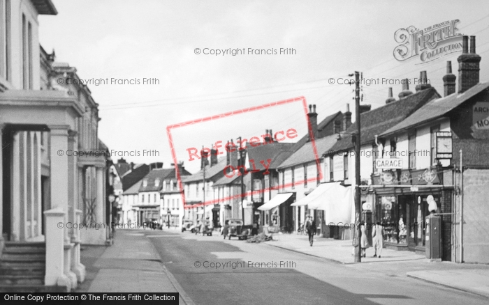 Photo of Great Dunmow, The High Street c.1955