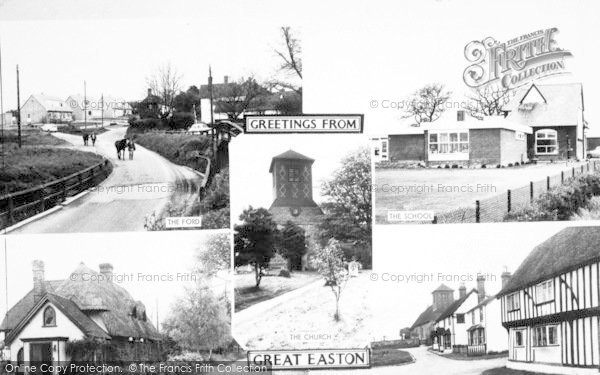 Photo of Great Easton, Composite c.1960