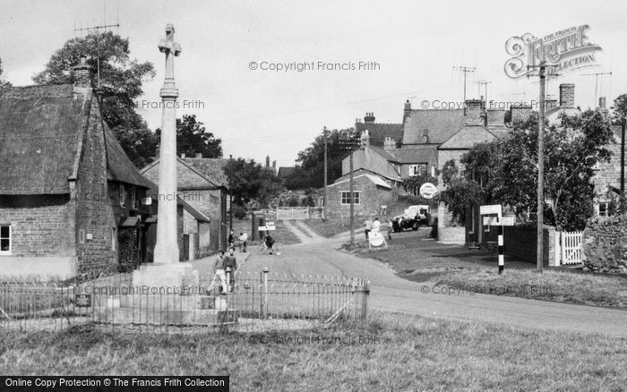 Photo of Great Easton, War Memorial And Village c.1960
