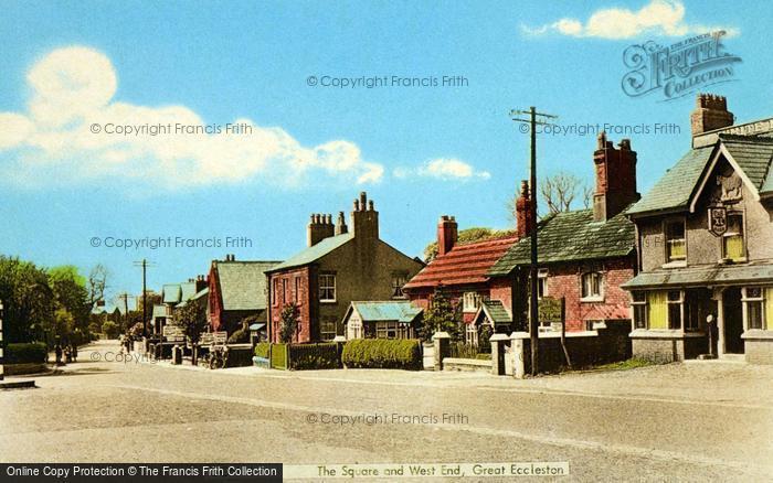 Photo of Great Eccleston, The Square And West End c.1955