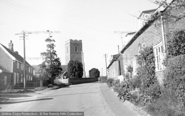 Photo of Great Glemham, Church And Terrace Houses c.1960
