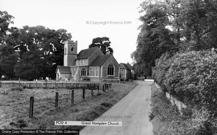 Photo of Great Hampden, Church c.1965