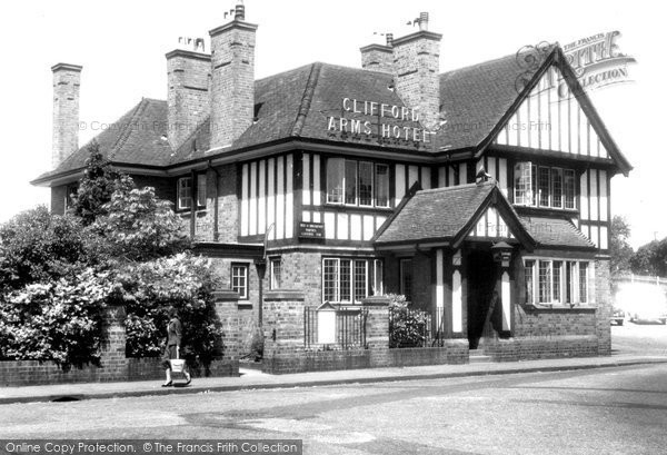 Photo of Great Haywood, the Clifford Arms Hotel c1955