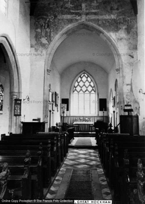 Photo of Great Hockham, Church Interior c.1955