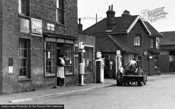 Photo of Great Hockham, Post Office And Filling Station c.1955