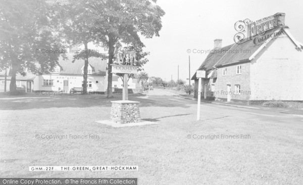 Photo of Great Hockham, The Green c.1960