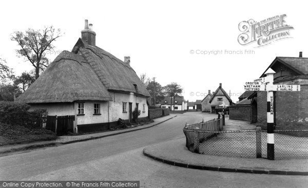 Photo of Great Hockham, The Village c.1955
