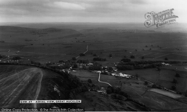 Photo of Great Hucklow, Aerial View c.1960