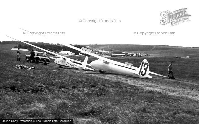 Photo of Great Hucklow, World and Cadet Gliding, the Gliding Club c1955