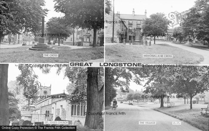 Photo of Great Longstone, Composite c.1955