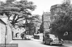 Abbey Hotel And Gateway c.1955, Great Malvern