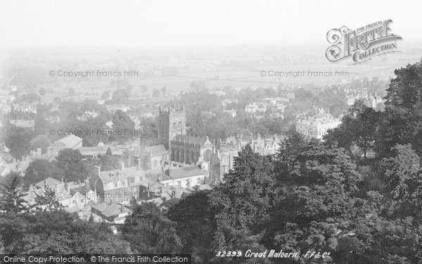 Photo of Great Malvern, From Worcester Beacon 1893