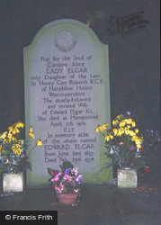 Grave Of Composer Edward Elgar 1987, Great Malvern
