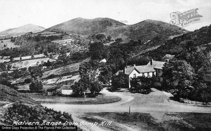 Photo of Great Malvern, Malvern Range From Camp Hill c.1910