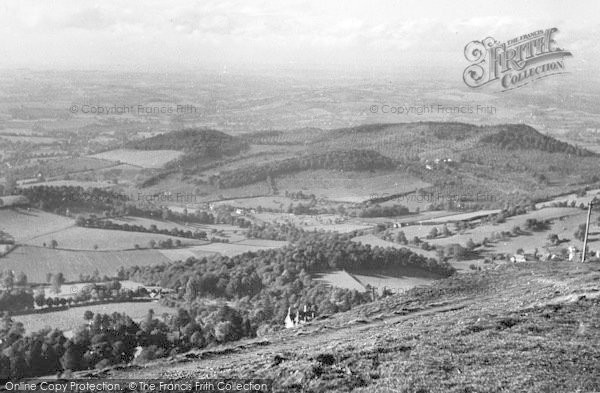 Photo of Great Malvern, Nw View From The Beacon c.1955
