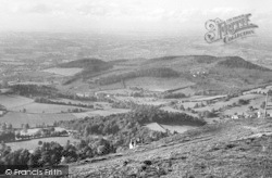 Nw View From The Beacon c.1955, Great Malvern