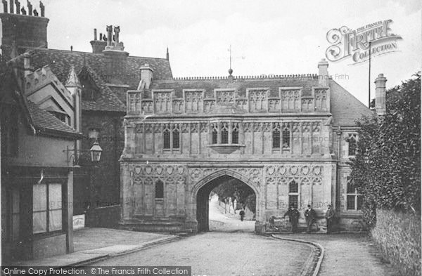 Photo of Great Malvern, Priory Church Gate c.1890