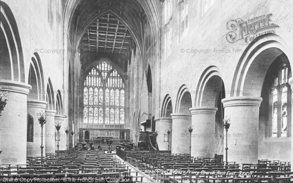 Photo of Great Malvern, Priory Church, Nave East 1893