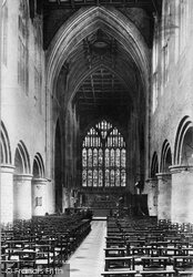 Priory Church, Nave East 1907, Great Malvern