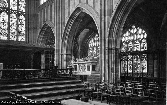 Photo of Great Malvern, Priory Church, View In Choir c.1870