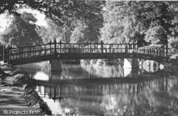 The Lake, Priory Park c.1955, Great Malvern