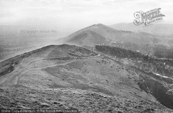 Photo of Great Malvern, The Malvern Hills c.1955