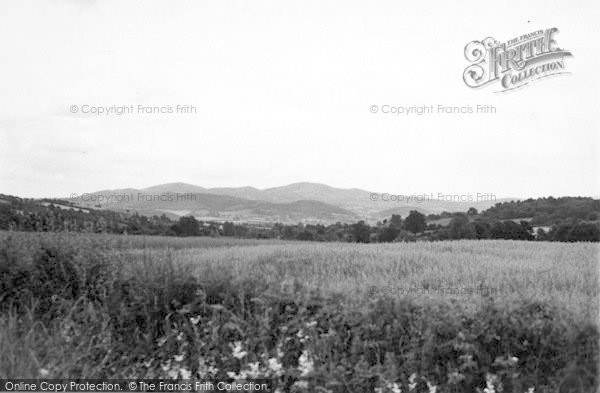 Photo of Great Malvern, The Malverns From The West c.1955