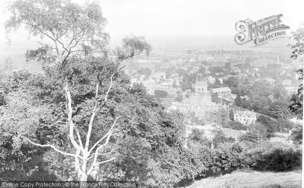 Photo of Great Malvern, The Priory Church From The Beacon 1925
