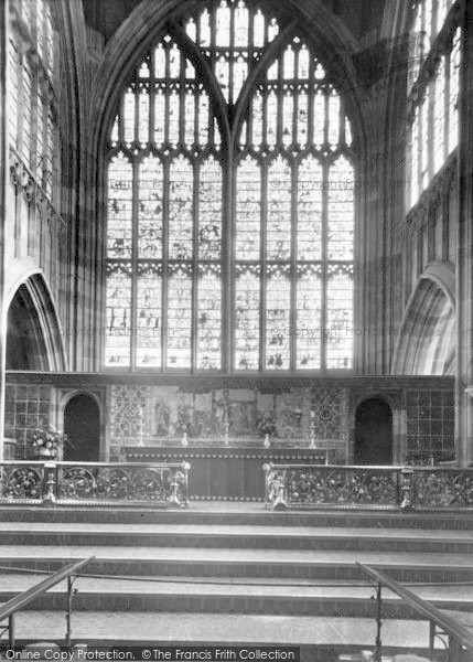Photo of Great Malvern, The Priory Church, High Altar And East Window c.1955