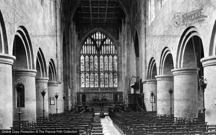 Photo of Great Malvern, The Priory Church Interior c.1875