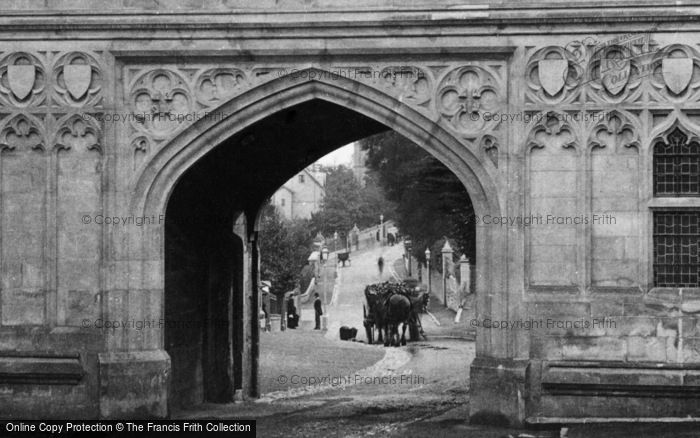 Photo of Great Malvern, Through Priory Gateway c.1875