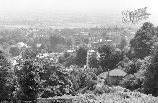 Photo of Great Malvern, View From The Hills c.1955